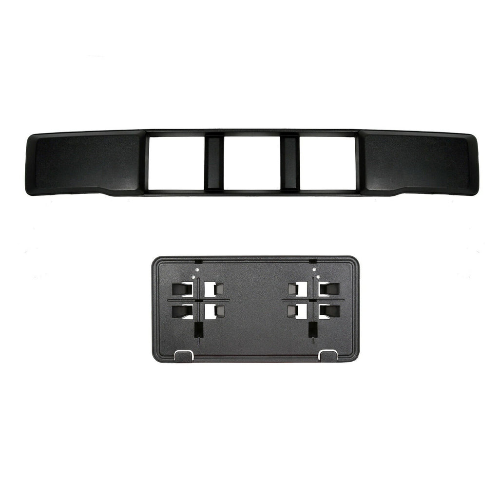 Front Bumper Cover Lower Grille + License Plate Bracket for Ford F150 (2015–2017)