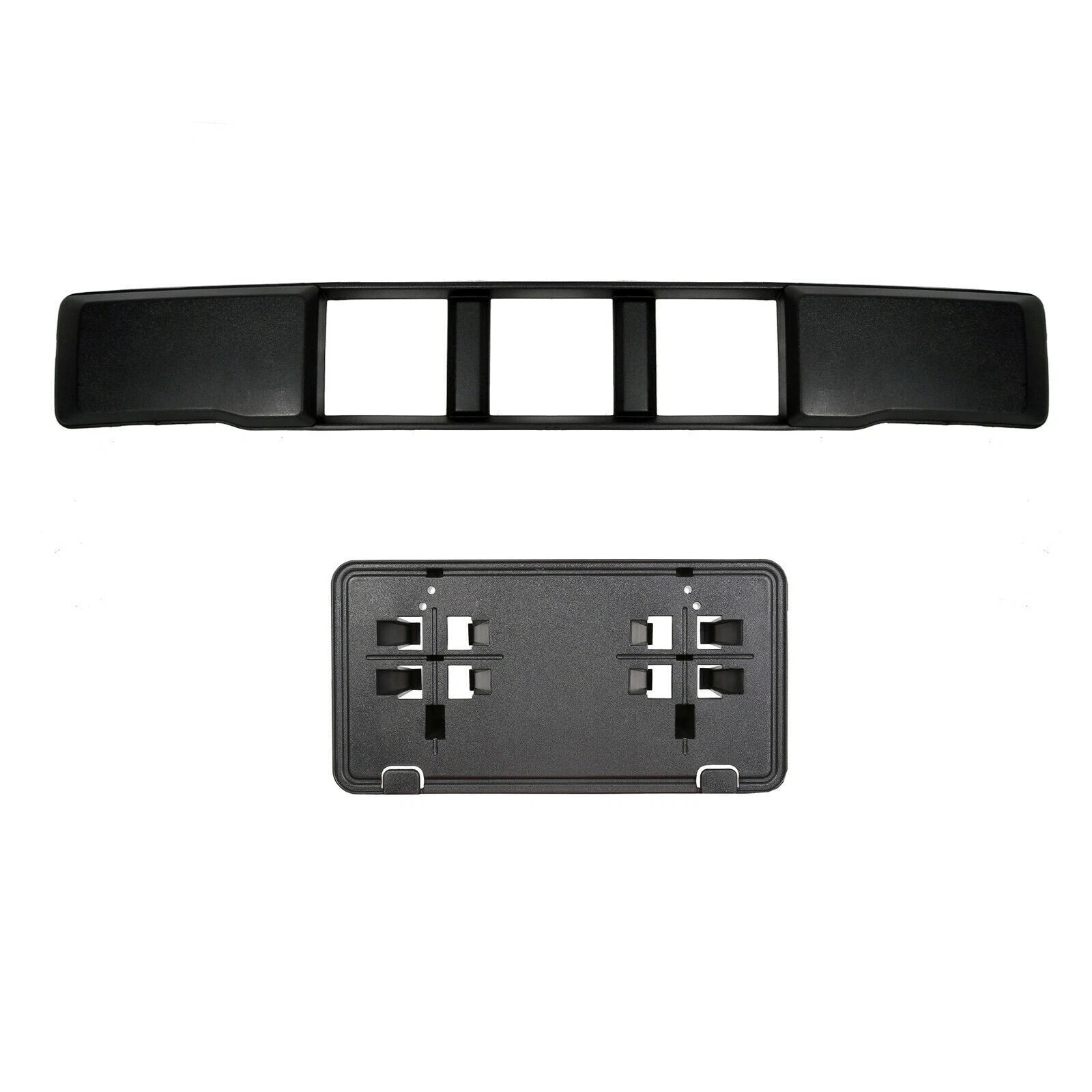 Front Bumper Cover Lower Grille + License Plate Bracket for Ford F150 (2015–2017)