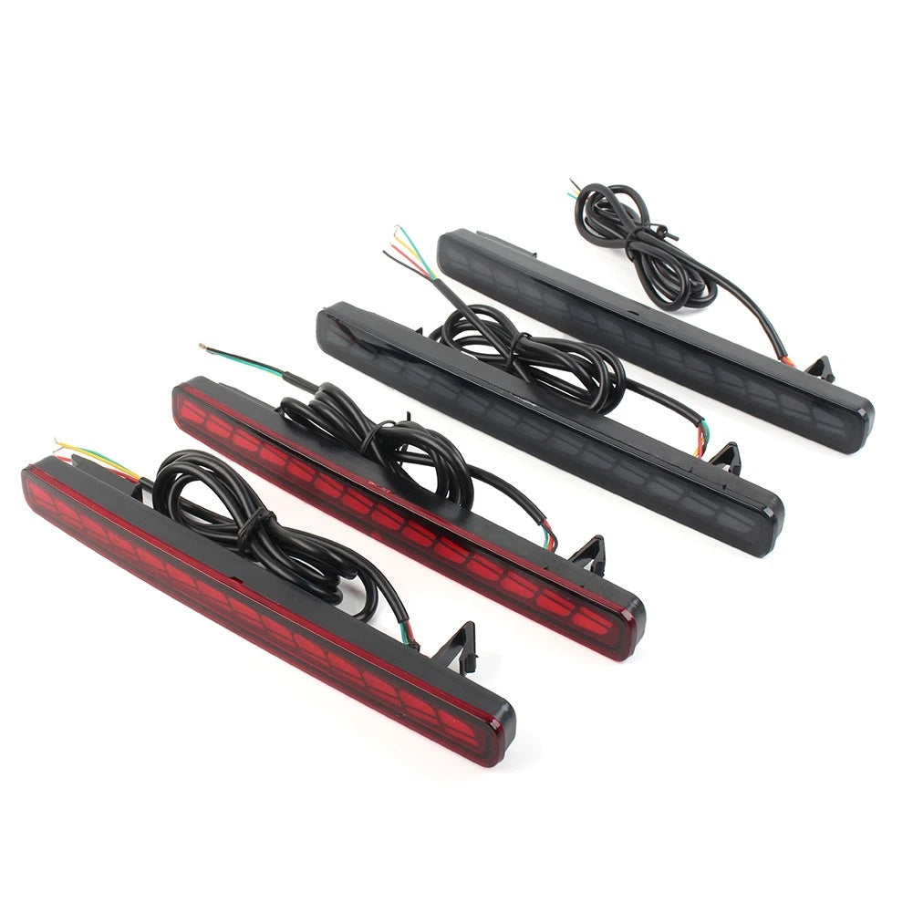 2X Rear Bumper Fog Lamp Brake Light Dynamic Turn Signal for Honda HR-V (2016–2021)