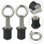 Drain / 1 Inch / Stainless Steel and Rubber for Boats and Livewells