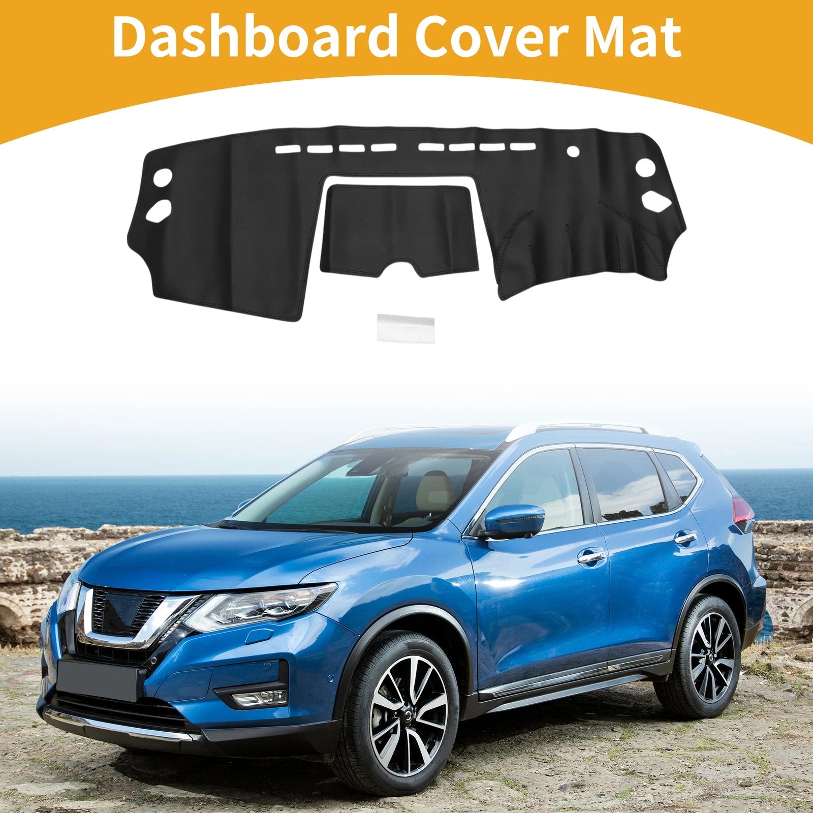 Dashboard Cover for Nissan Xtrail T31 (2007–2014) Black Anti-Slip