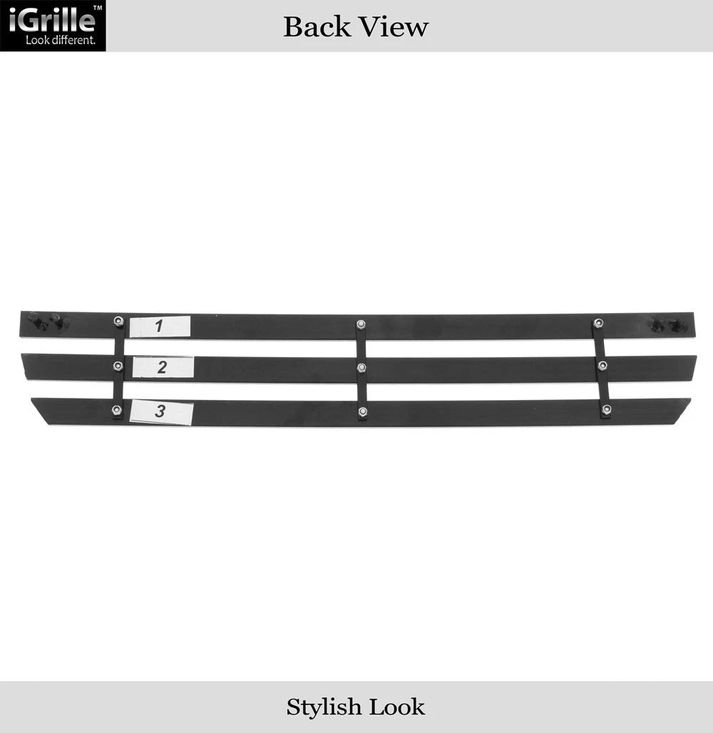 Lower Chrome Wide Rivet Billet Grille Insert for GMC Sierra 2500/3500 (2015-2019)