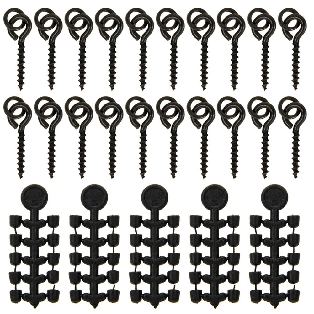 20pcs Bait Screws for Fishing Accessories Hook Stops Beads