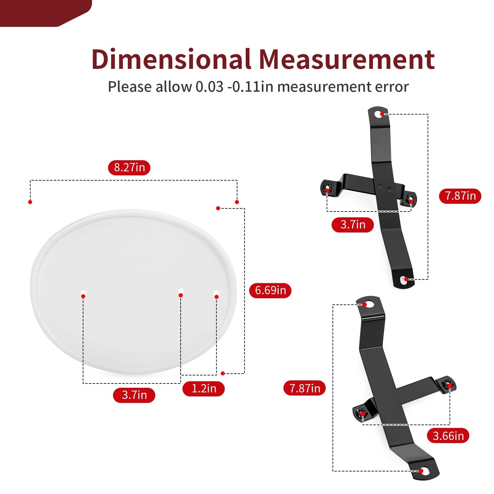 Number Plate Kit for Honda Z50 Z50R (1979–1987) - Brackets & 3 Plastics