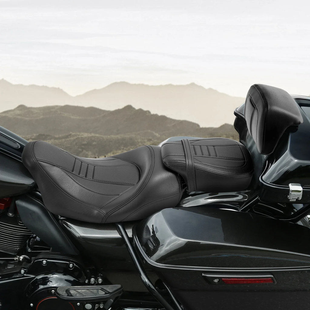 Driver Passenger Seat Backrest Pad for Harley CVO Road Glide (2014-2023)