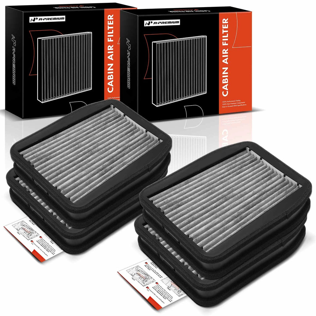 Set of 4 Cabin Air Filters with Charcoal Media for Mercedes-Benz E320 E55 AMG (1998–2009)