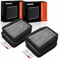Set of 4 Cabin Air Filters with Charcoal Media for Mercedes-Benz E320 E55 AMG (1998–2009)