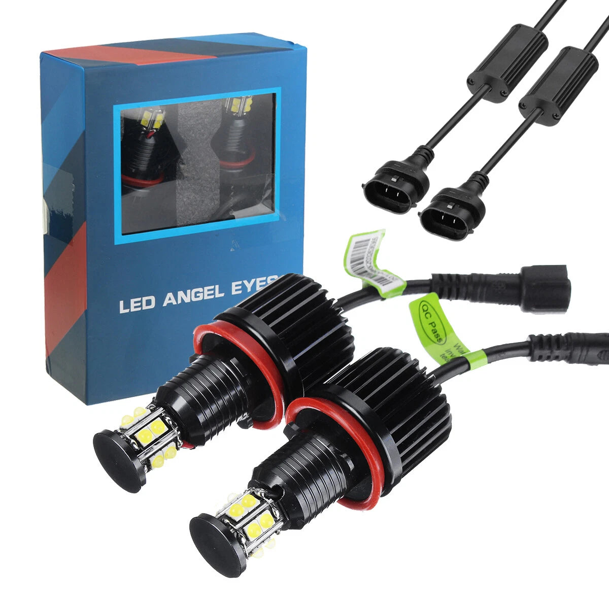 120W H8 LED Angel Eyes Halo Ring Light Bulbs for BMW E90 E92 E60 (2007–2013)