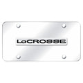 Chrome Name on Chrome License Plate - Officially Licensed for Buick LaCrosse