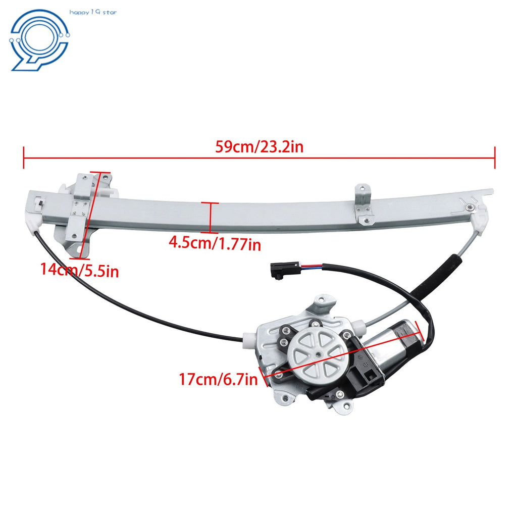 Front Left Power Window Regulator with Motor for Nissan Pathfinder (1996-2000)