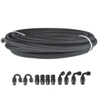 8AN Braided Oil Fuel Hose Line for Universal Applications (20 Feet)