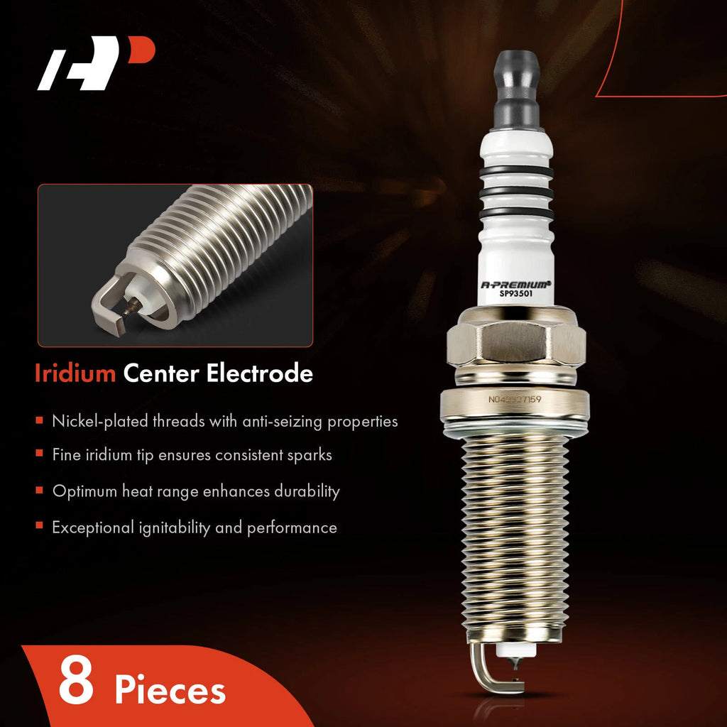 8x Iridium Platinum Spark Plugs for Nissan Armada (2017–2020)