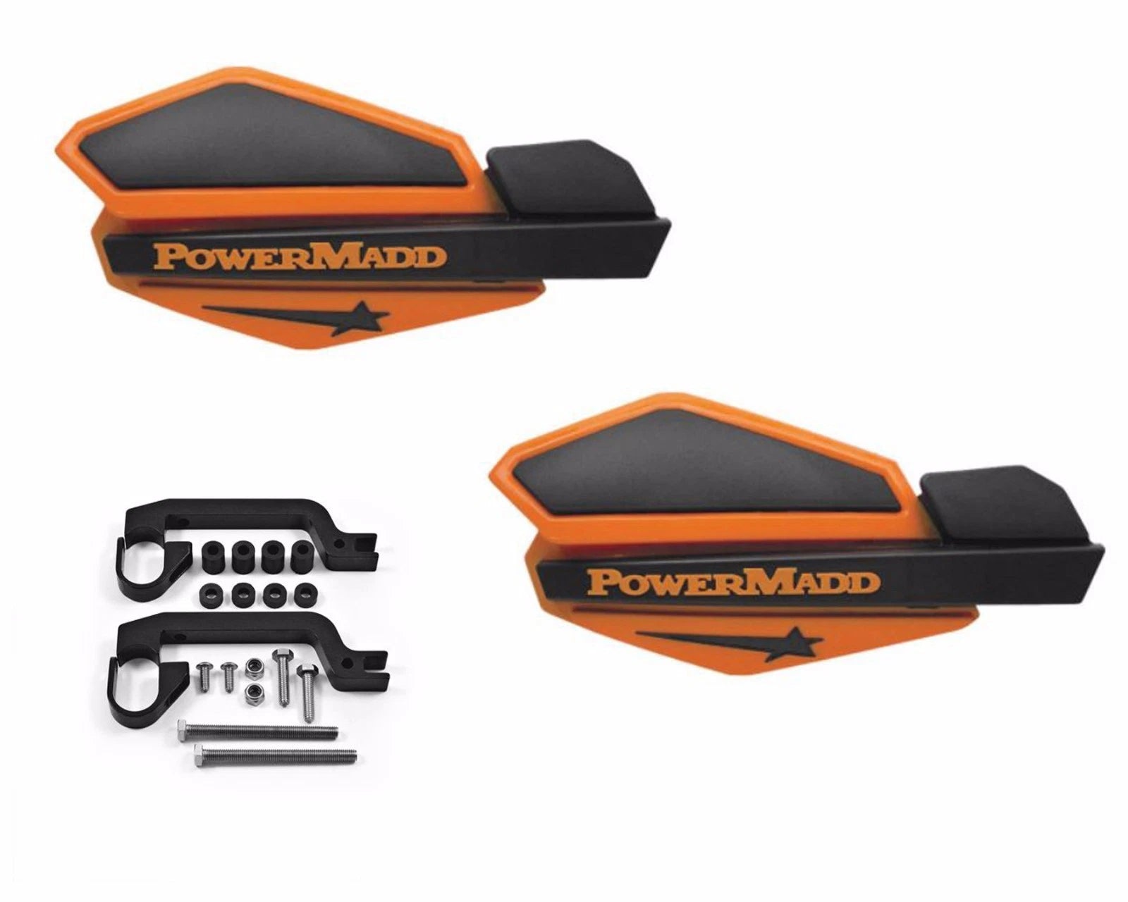 Powermadd Star Series Handguards for KTM 525 XC (2004–2007) - Black Orange