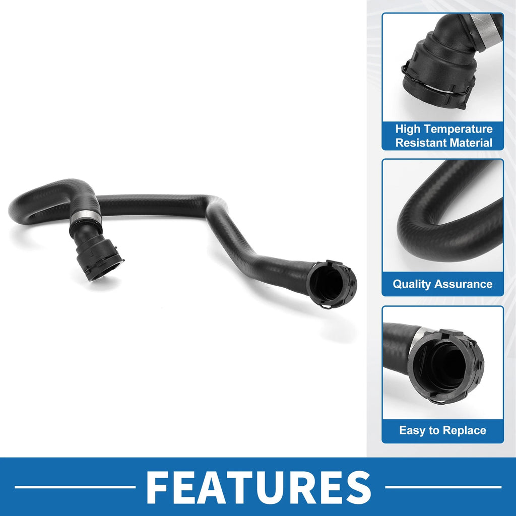 Radiator Hose No.17127596840 for BMW 320i (2013–2015) Rubber Black