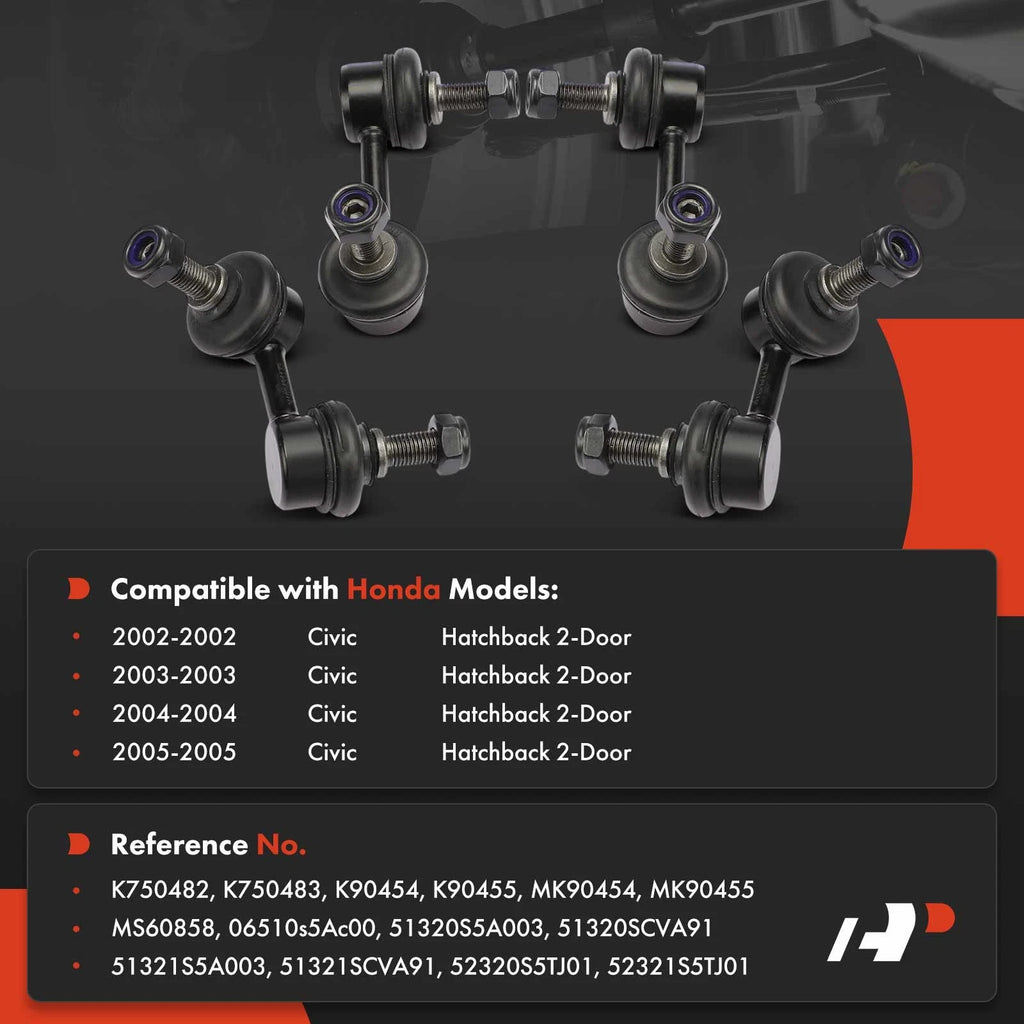 Set of 4 Sway Bar Links for Honda Civic (2002–2005)