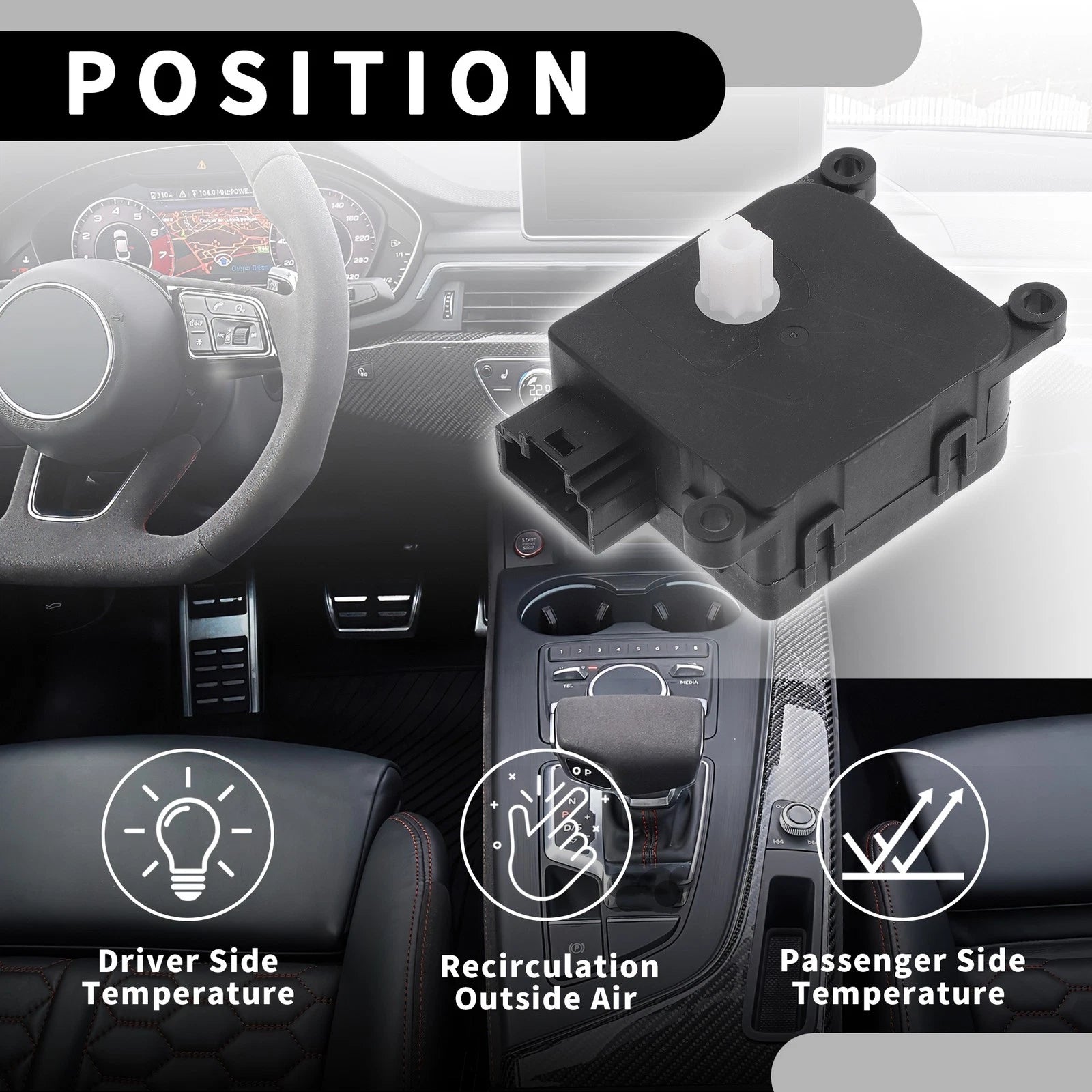 HVAC Heater Blend Door Control Actuator No.GS3L61A60 for Mazda 6 (2009–2013)