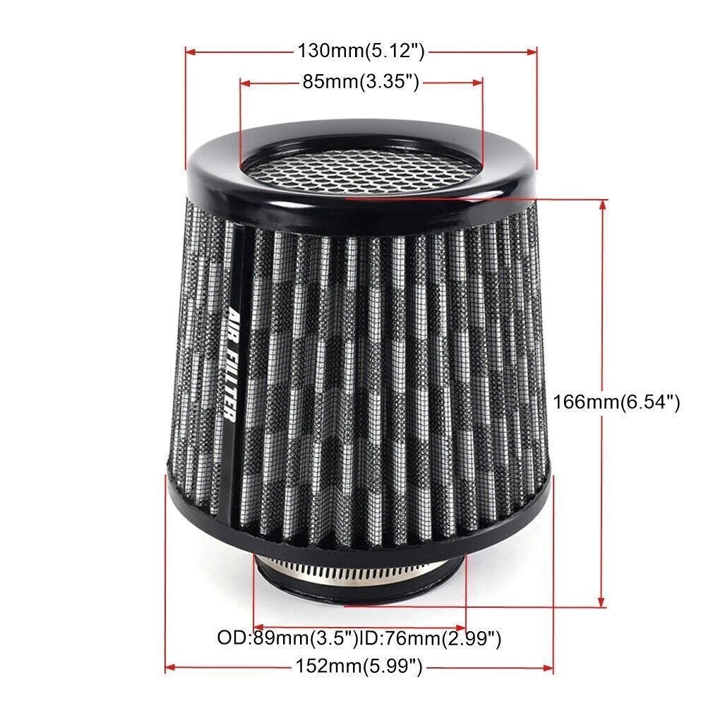 3" Cold Air Intake Filter for Carbon Models