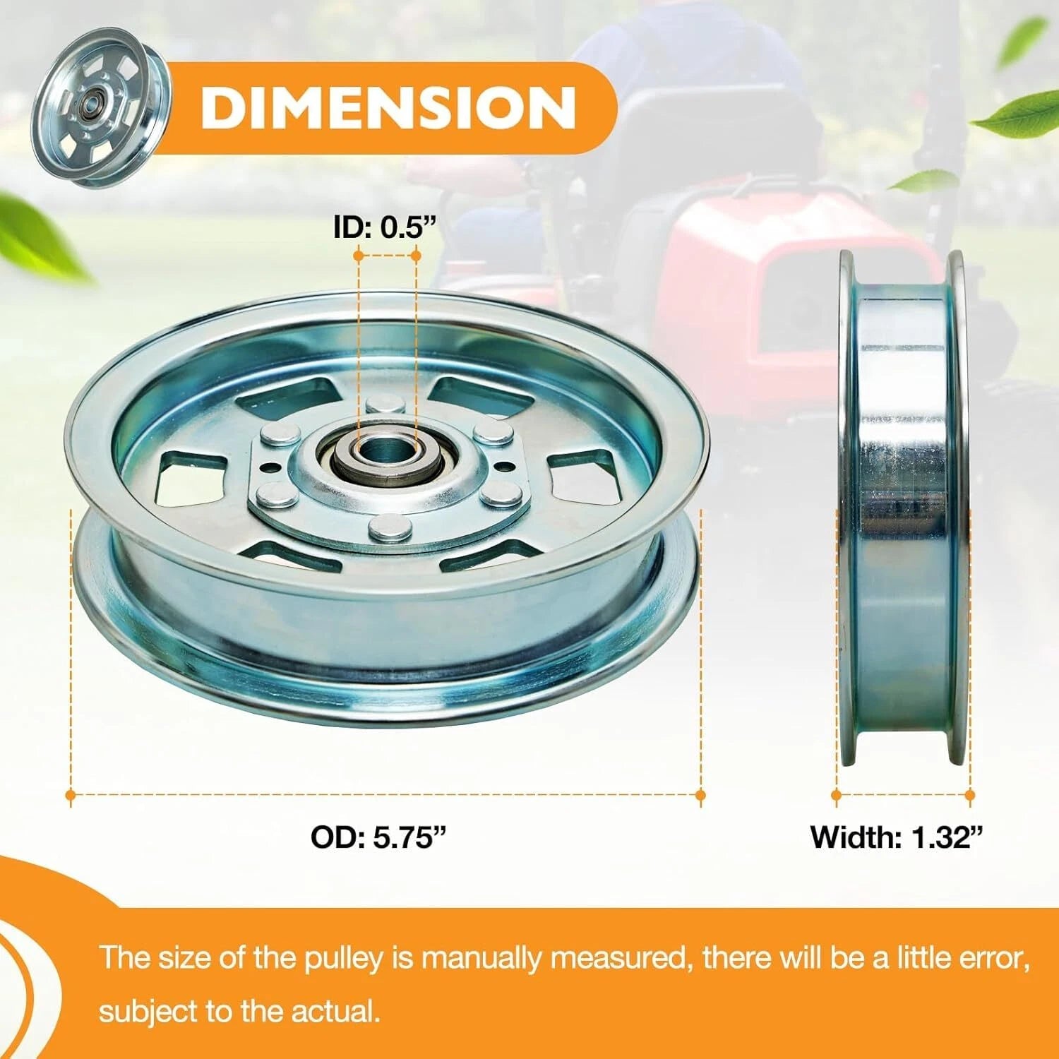 3X Flat Idler Pulley for Bad Boy ZT Series (48" 50" 54" 60")