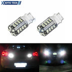 2PCS White 3156 3157 3457 50-SMD Error-Free LED Backup Light Bulbs (2001–2005)