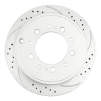 Rear Drilled Slotted Brake Rotors for Toyota Sequoia (2008–2022)