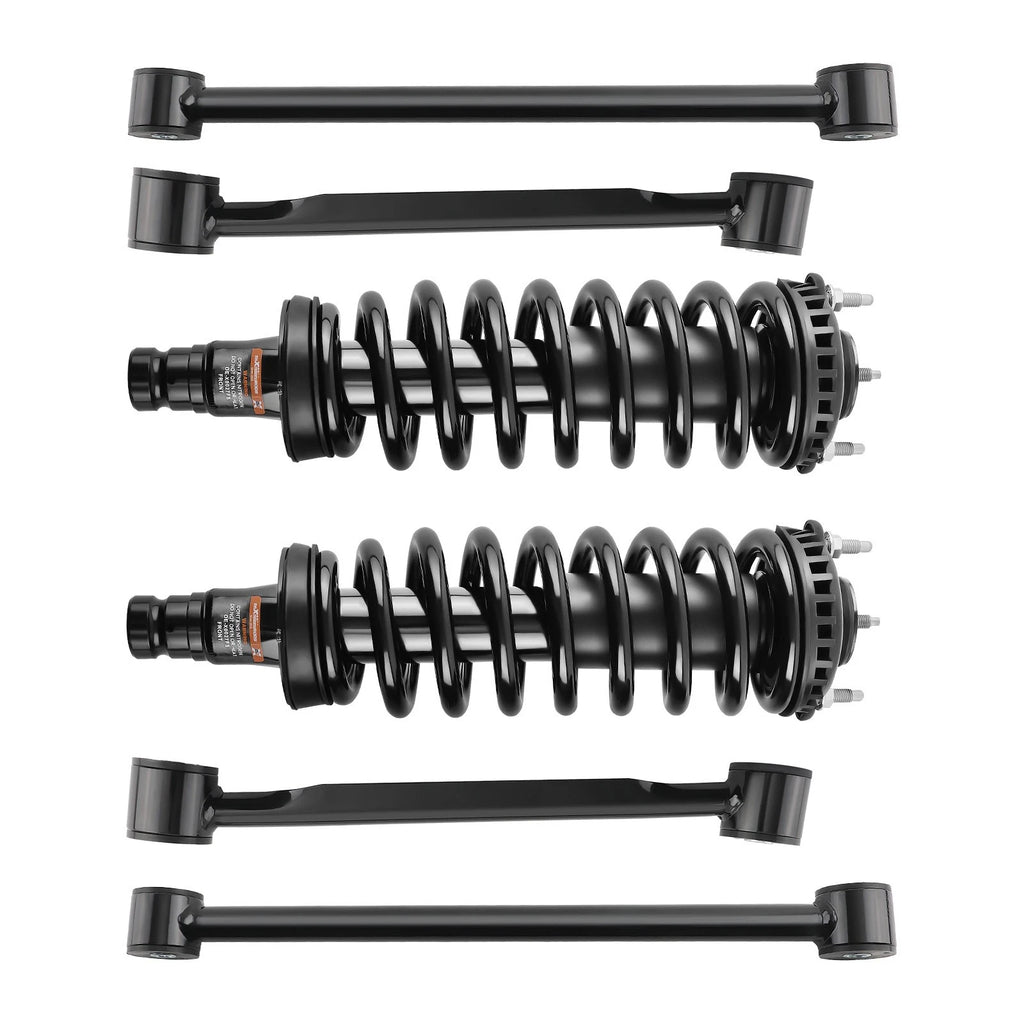 6x Front Complete Struts + Rear Control Arms for GMC Envoy XL XUV (2002–2008)