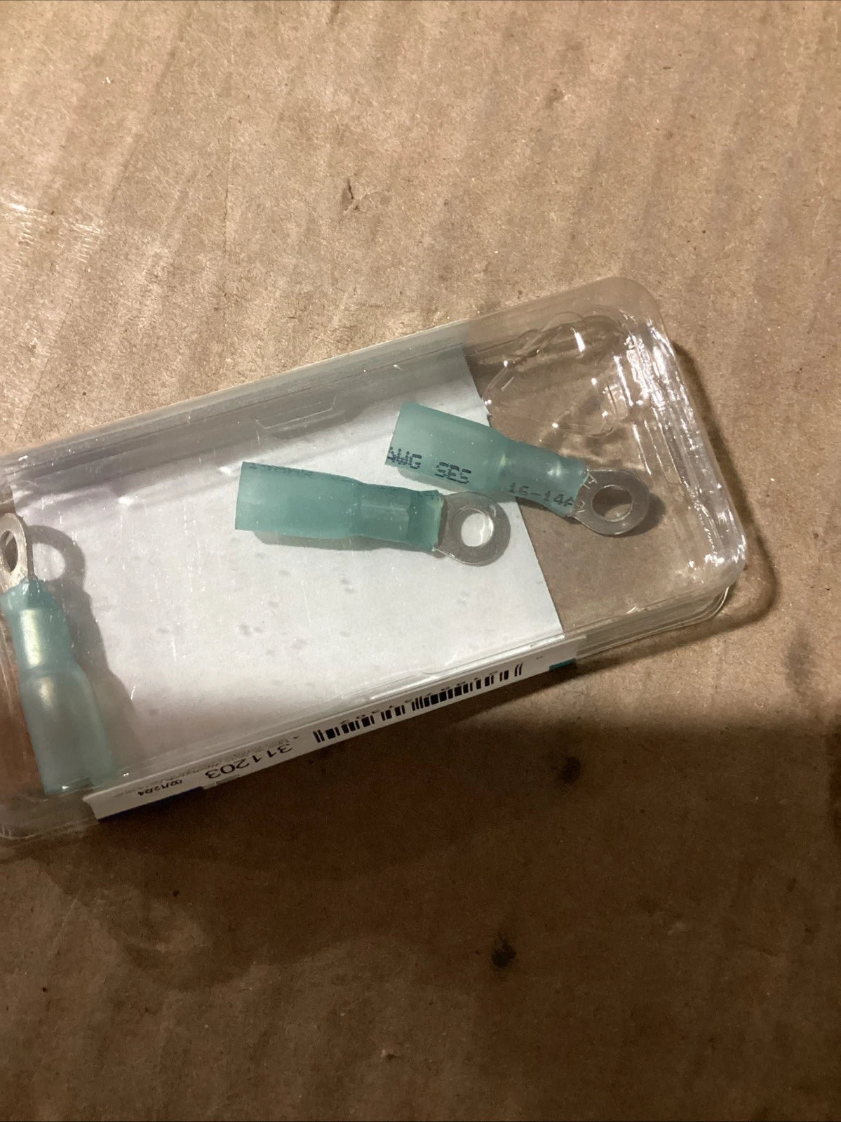 Set of 3 Blue Heat Shrink Ring Terminals for Ancor 311203 (#8 Stud)