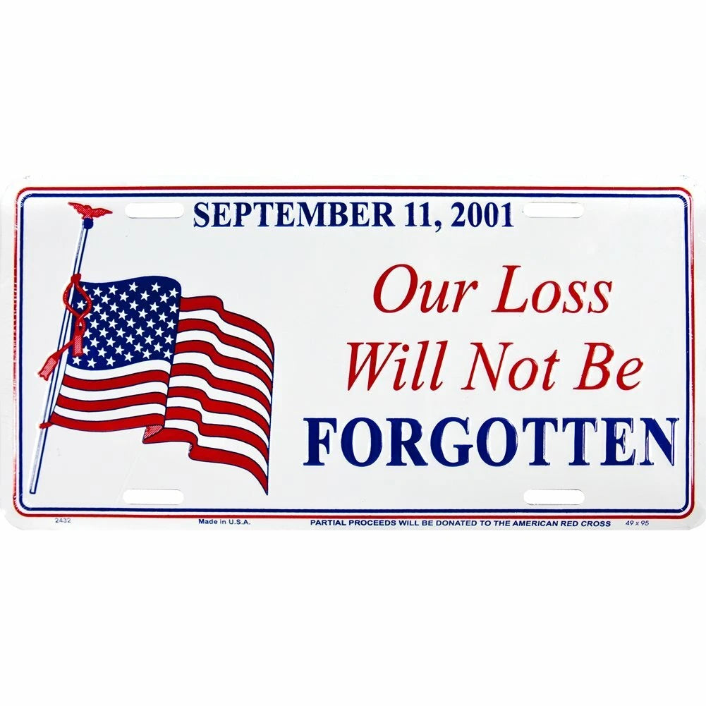 "Our Loss Will Not Be Forgotten License Plate Tag for Car Truck "