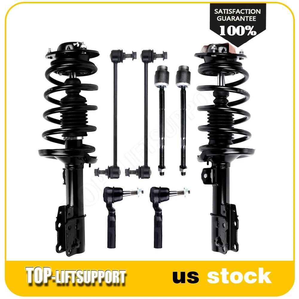 Front Struts & Sway Bar Links & Tie Rods Kit for Chevrolet Malibu (2004–2012)