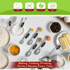8pcs Magnetic Measuring Spoons Set for Baking & Cooking