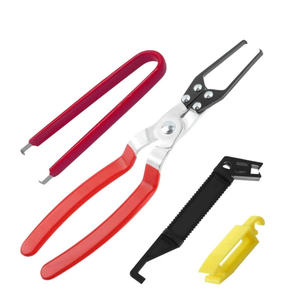4 Piece Battery Terminal Relay Fuse Pullout Pliers Tool Set for Automotive