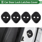Set of 4 Car Door Lock Latches Cover for Honda Civic (2006–2025) Black Plastic