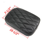 Rear Rectangle Pillion Passenger Seat Pad for Harley Softail Dyna