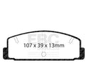 Rear Brake Pad Set for Mazda Protege Mazdaspeed (2003) FM393TB