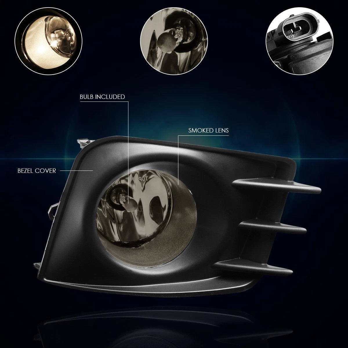 Fog Lights for Scion tC (2011–2013) Agt20 Smoked Lens + Switch