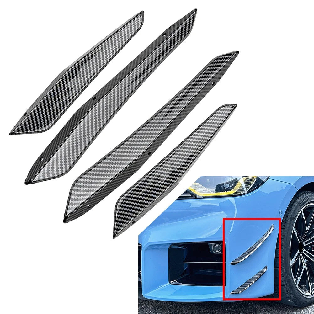 Front Bumper Splitter Side Skirt Spoiler for BMW M2 G87 (2023–2024) Carbon Black