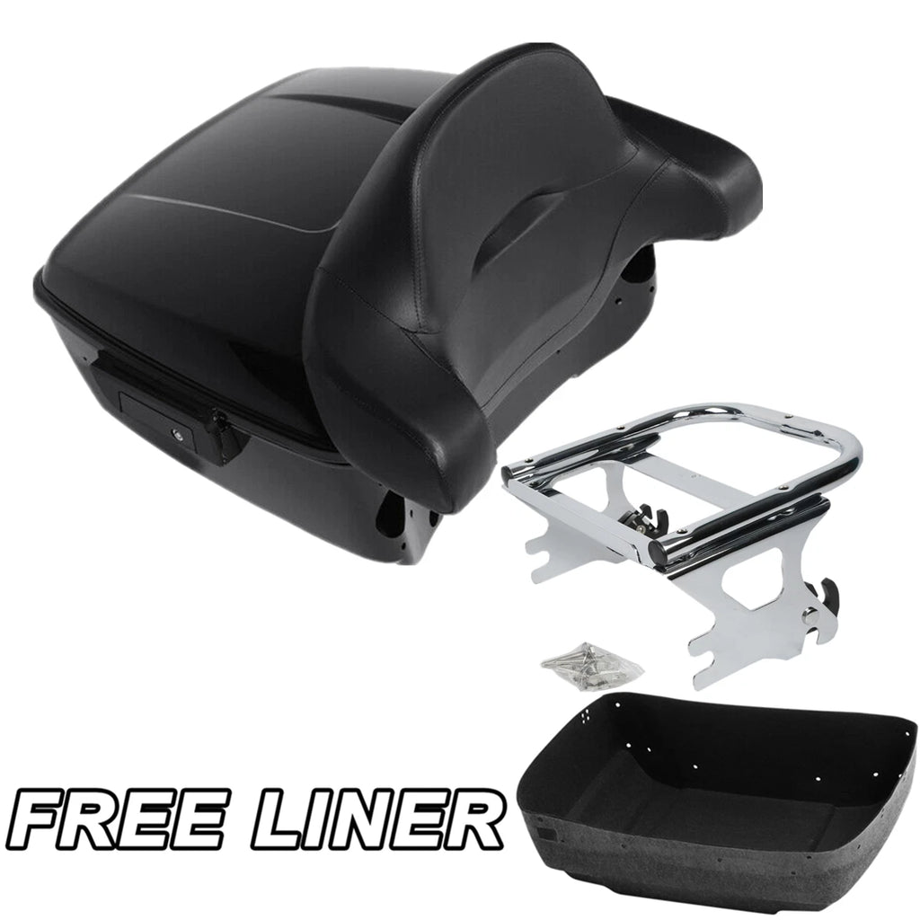 Trunk Backrest Luggage Mount Rack for Harley Touring Glide (1997–2008)