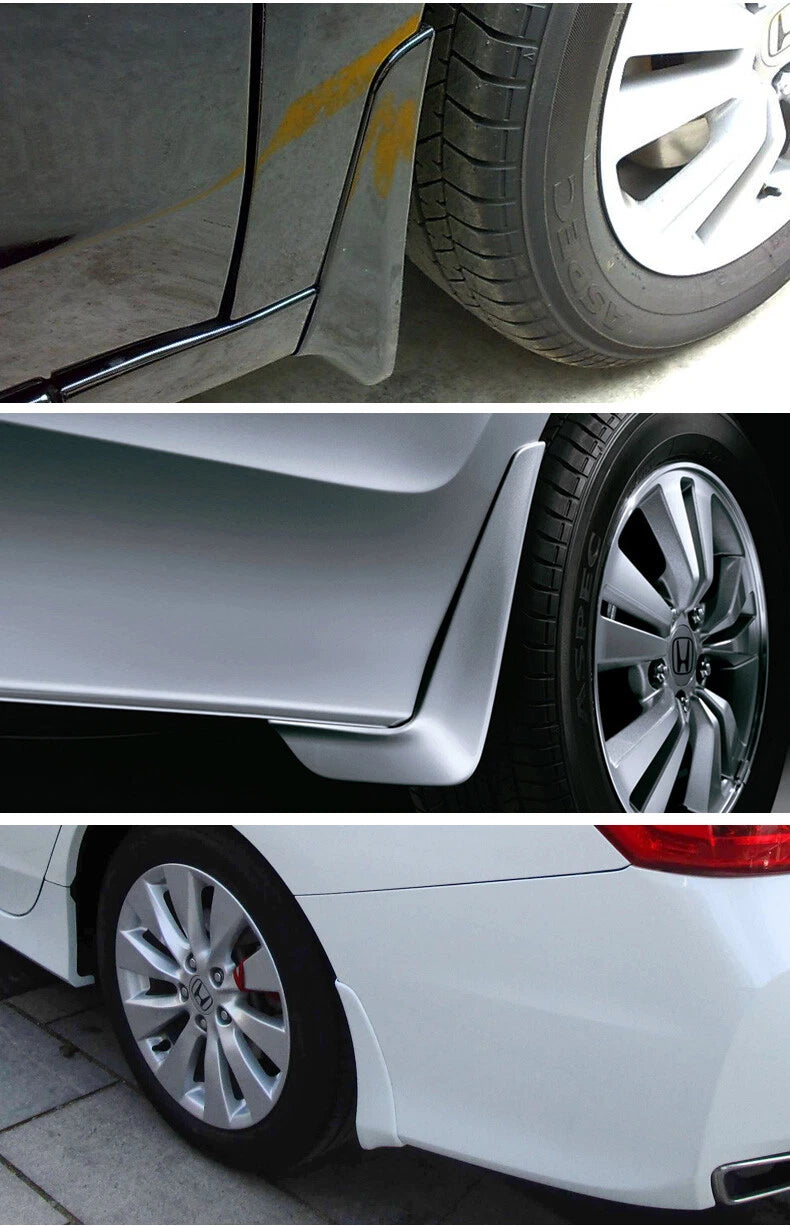 Gloss Black Mud Flaps for Honda Accord Sedan (2018–2020)