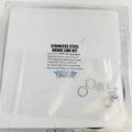 Drag Specialties Extended Stainless Steel Front Brake Line Kit for XL (2004–2023)