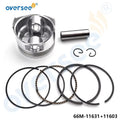 Piston Set STD with Rings for Yamaha 9.9HP 15HP 4-Stroke (1996)