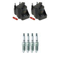 2X Ignition Coil & 4 Nickel Spark Plugs Kit for Beretta Corsica LLV (1990–1996)