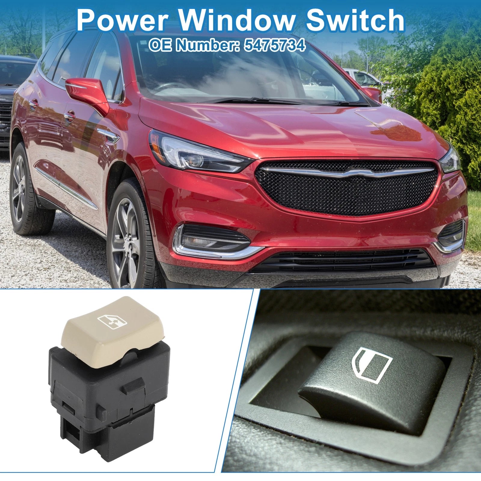 Power Window Switch Set of 2 for Buick Rendezvous (2002–2007) No. 5475734