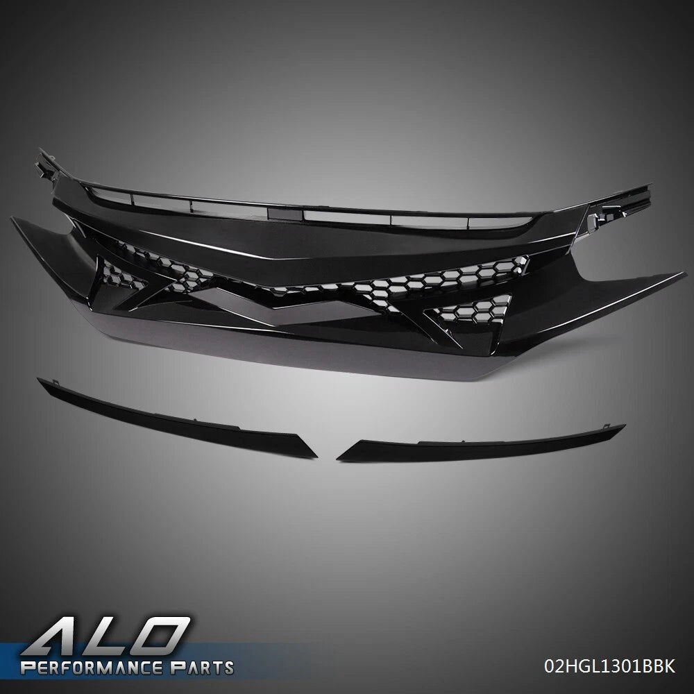 Battle Style Front Bumper Grille for Honda Civic (2016–2021)
