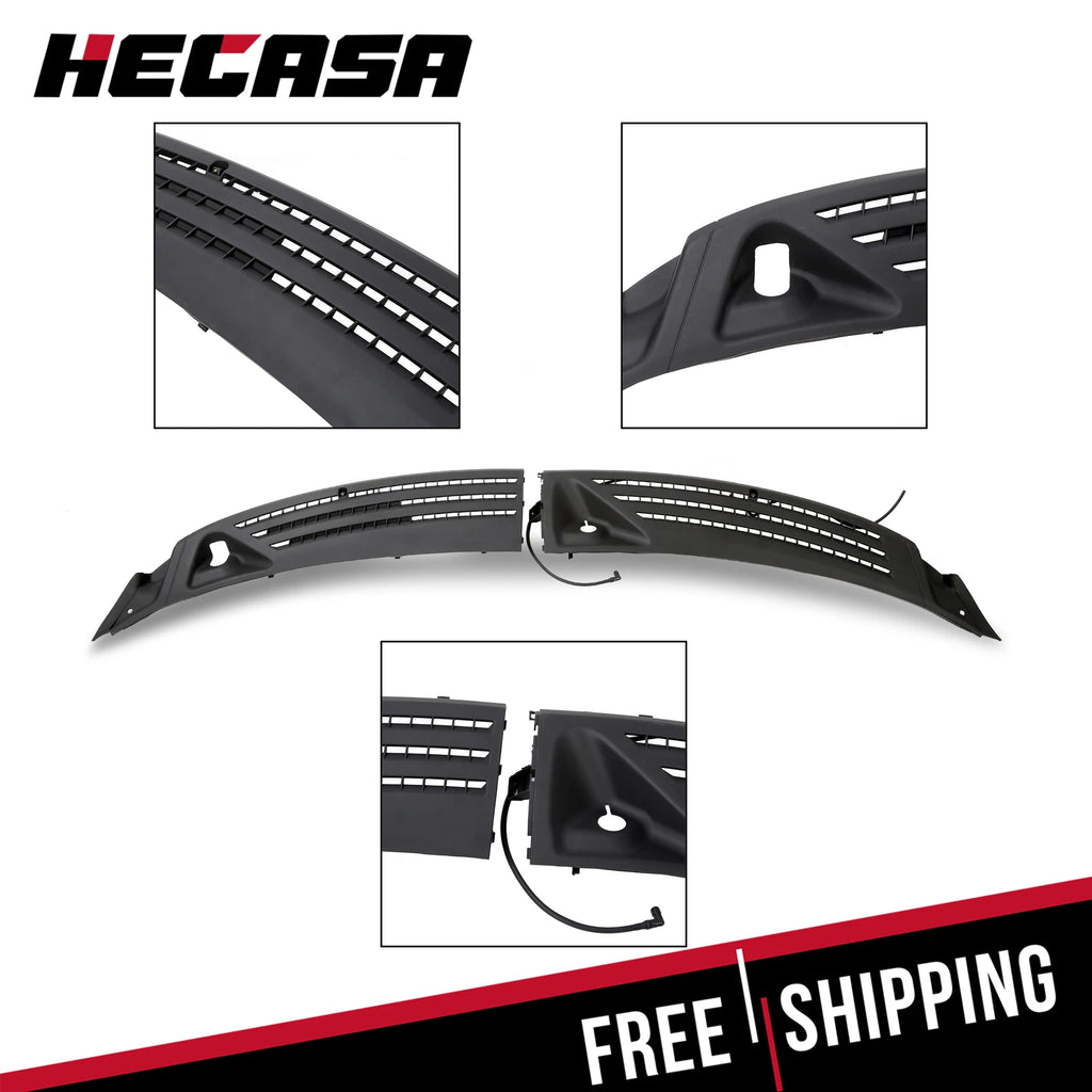Outer Windshield Wiper Cowl Cover Panels for Lincoln Mark LT (2006-2008)