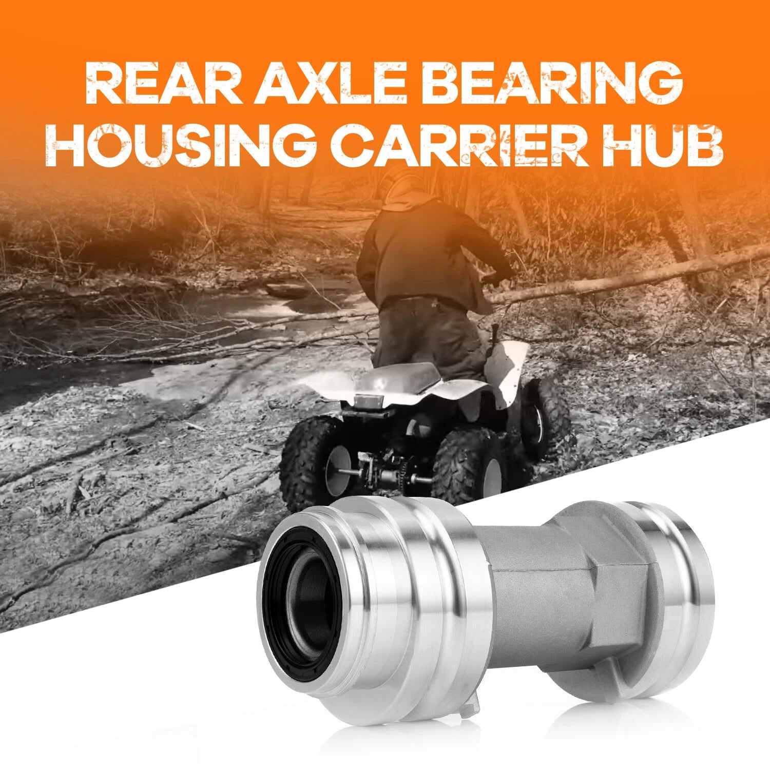 Rear Axle Bearing Housing Carrier Hub for Polaris Scrambler 500 4X4 (1998–2004)