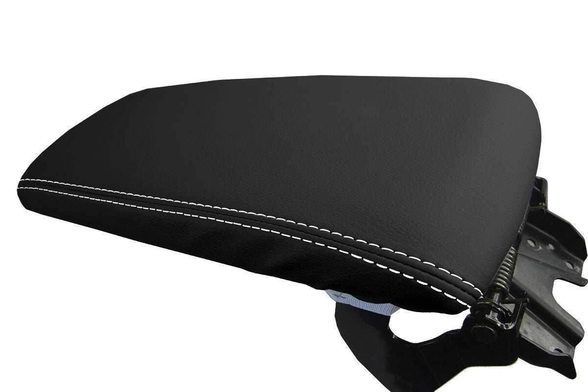 Leather Console Lid Armrest Cover for Lexus ES350 (2013–2018) White Stitch