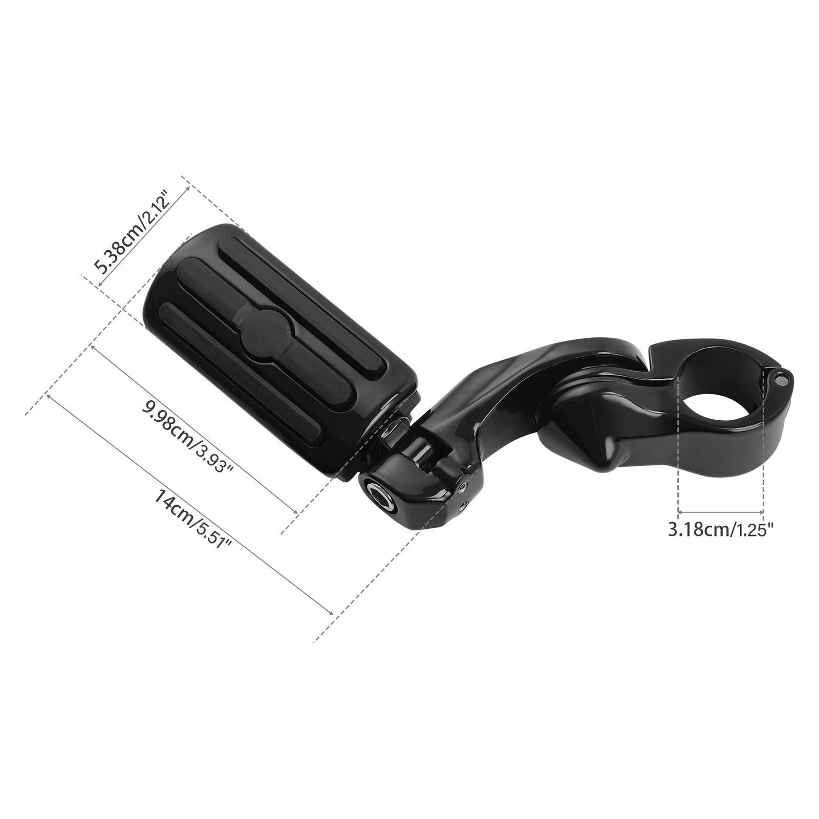1-1/4" Universal Highway Short Angled Foot Pegs for Harley (Fits )