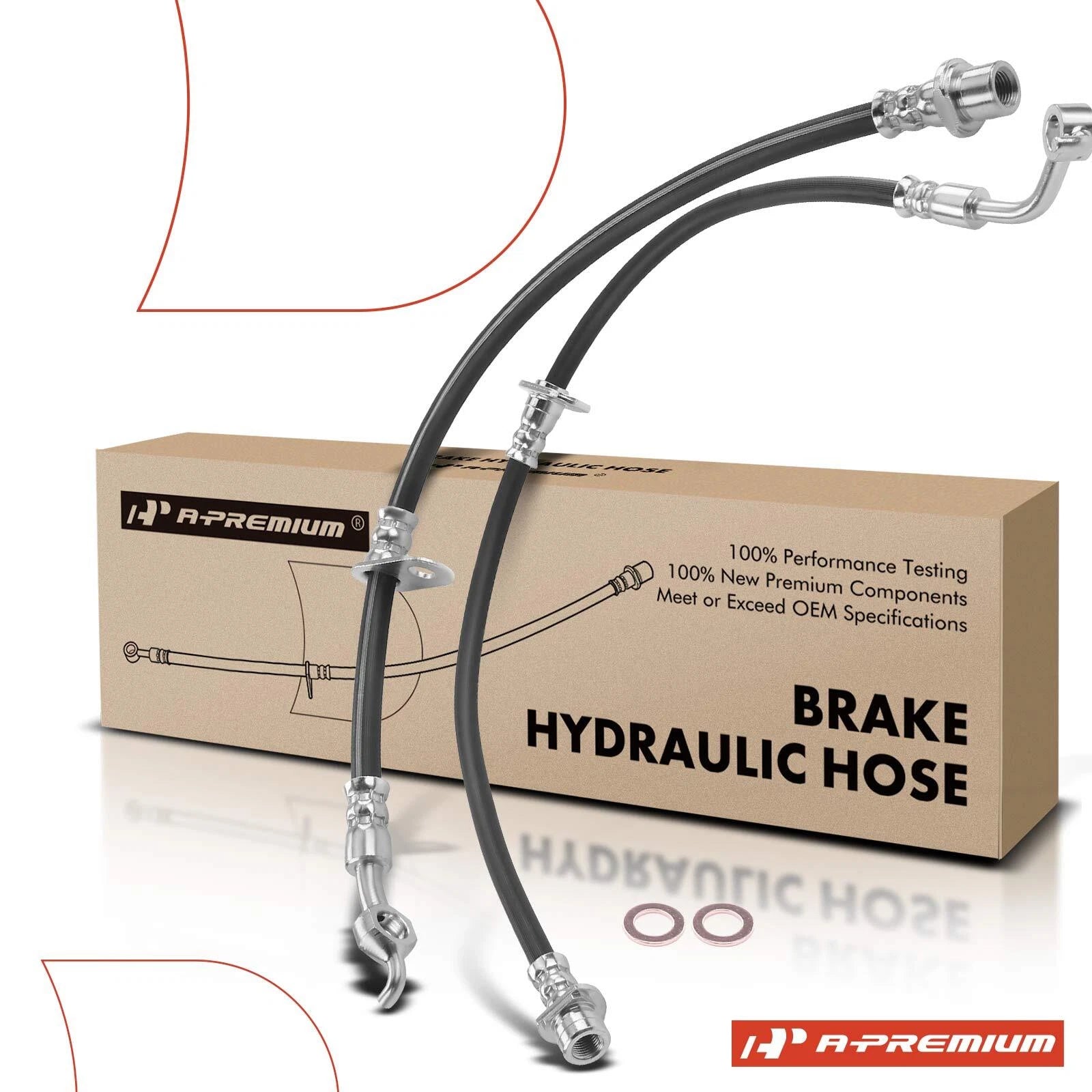 Front Brake Hydraulic Hose for Toyota MR2 Spyder (2000-2005) L4 1.8L