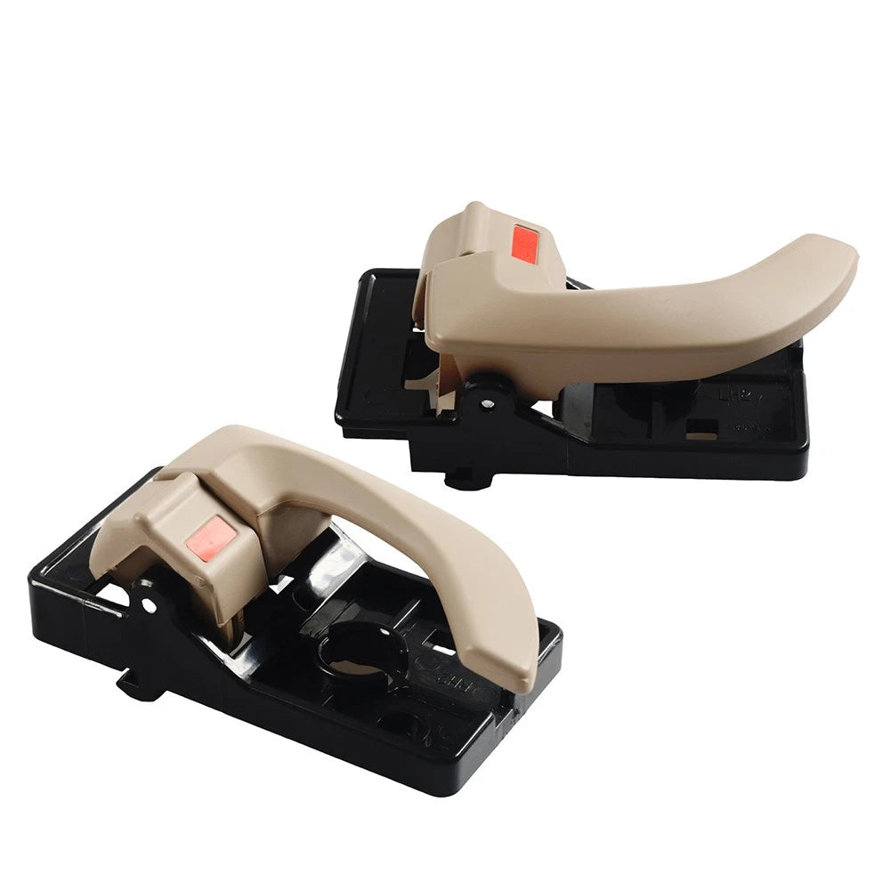 Set of 2 Interior Door Handles for Hyundai Tucson (2005–2009) ABS Beige