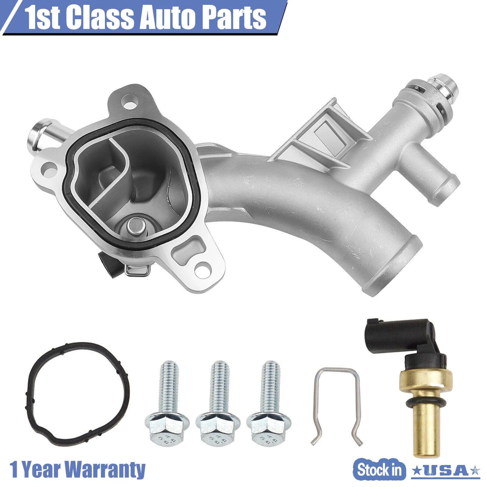 Aluminum Water Outlet Thermostat Housing for Chevrolet Cruze Sonic Trax (2012–2020)