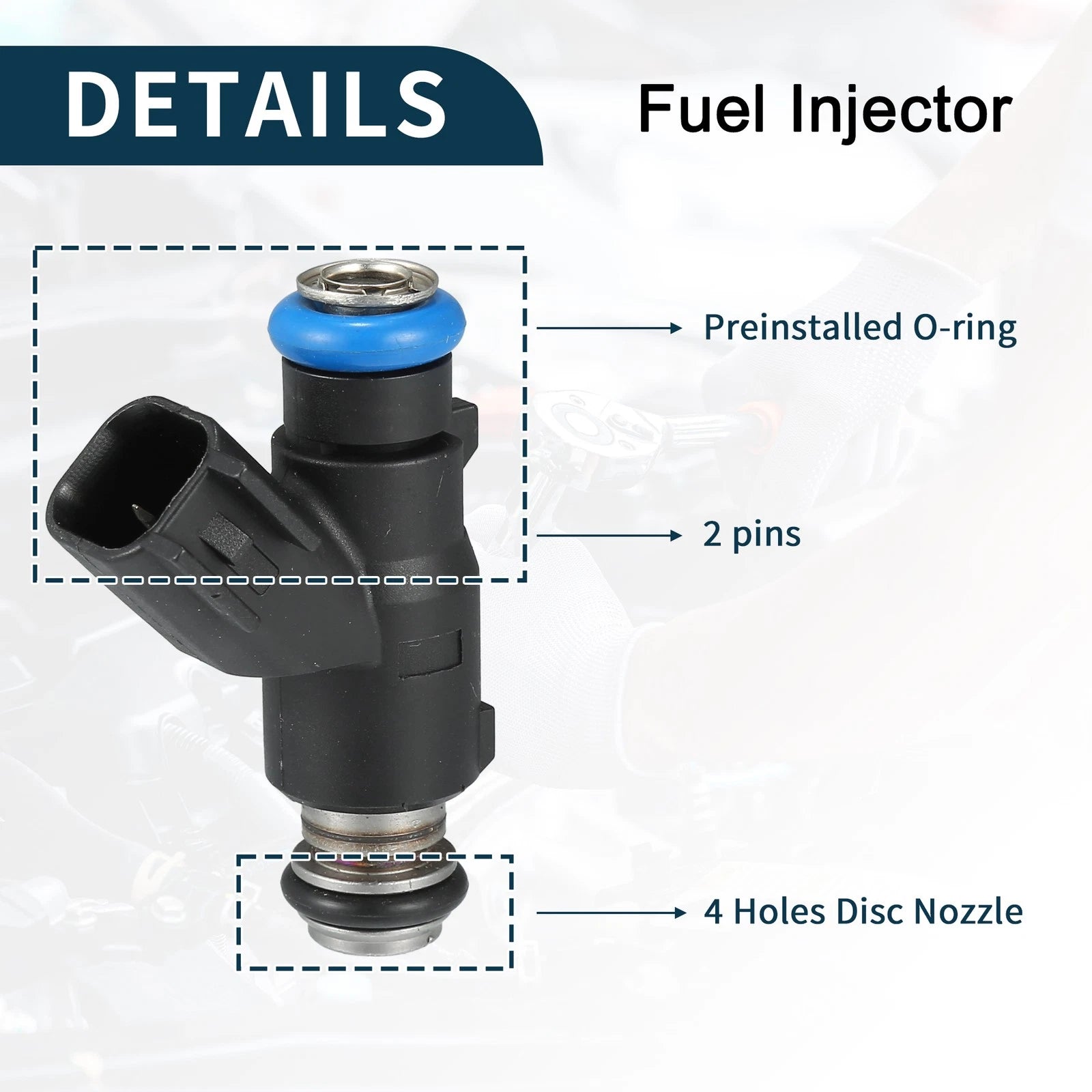 Set of 8 Fuel Injectors No. 12613411 for Chevrolet Silverado 1500 (2010–2013)
